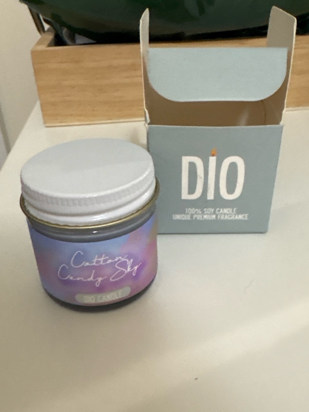 DIO Cotton Candy Sky Soy Candle - Lavender Gradient Jar